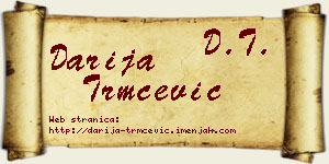 Darija Trmčević vizit kartica